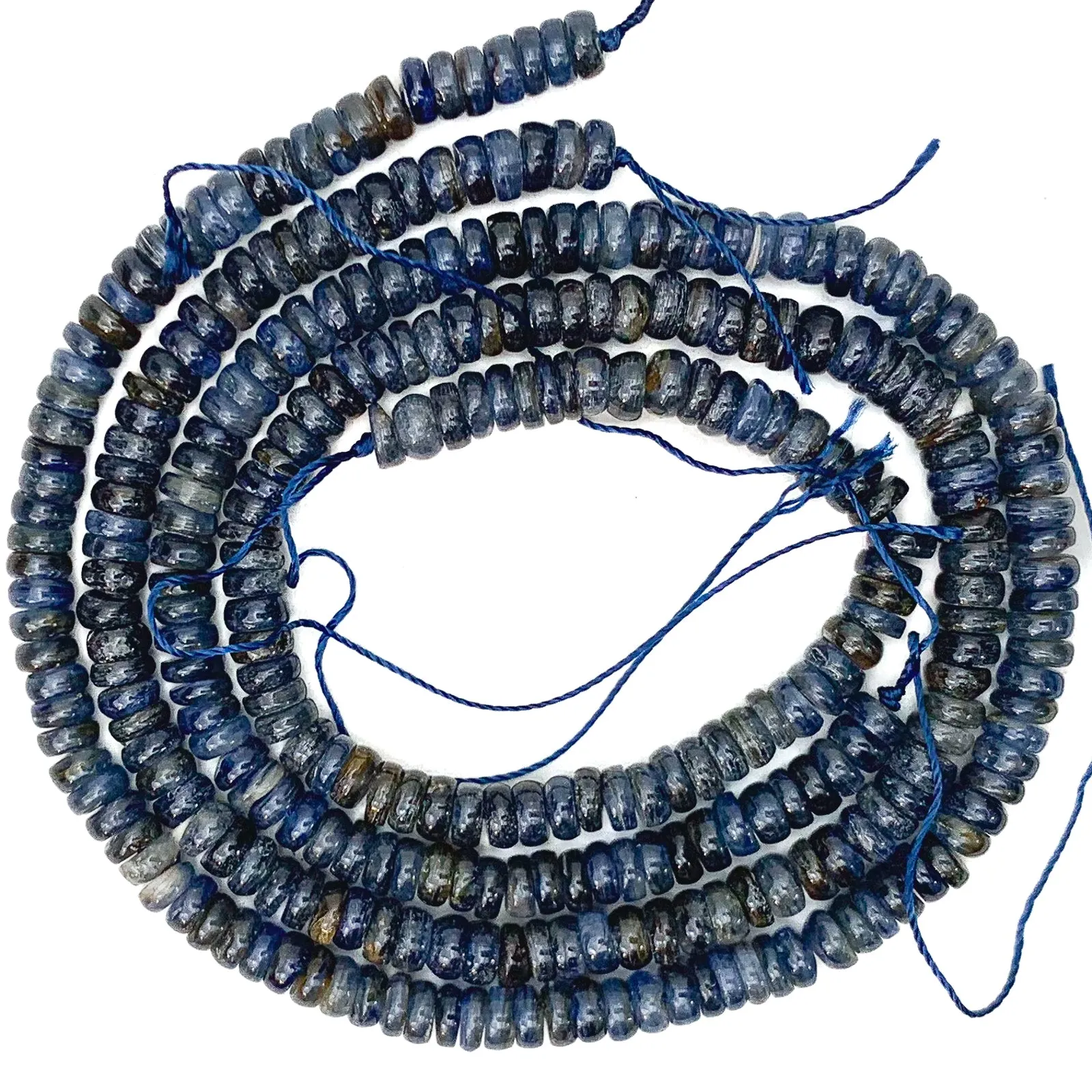 Kyanite 6mm Heishi Bead Strand