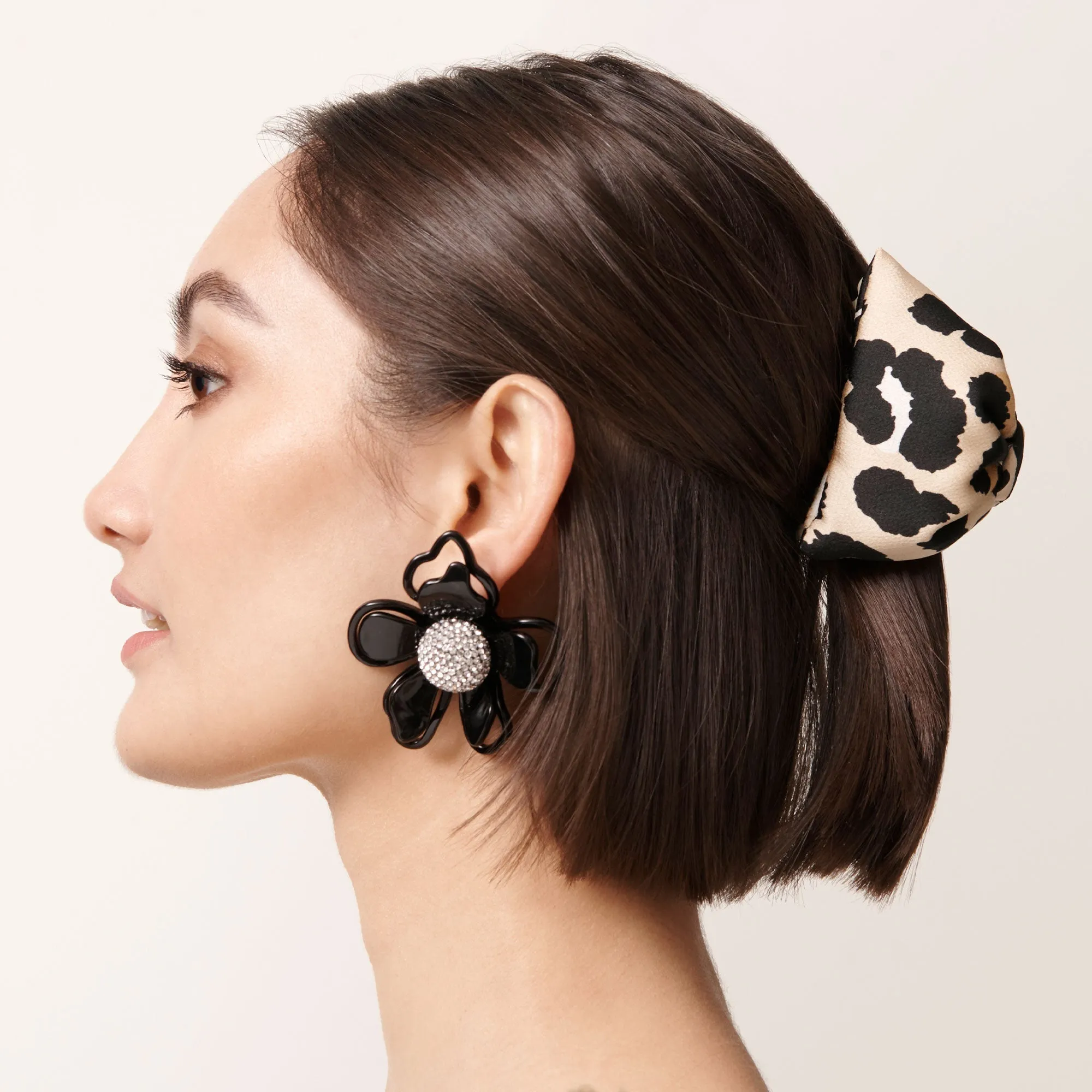 LEOPARD SIMONE KNOTTED CLIP