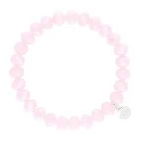 Lizas Clarksville 8mm Crystal Bracelet Rosewater