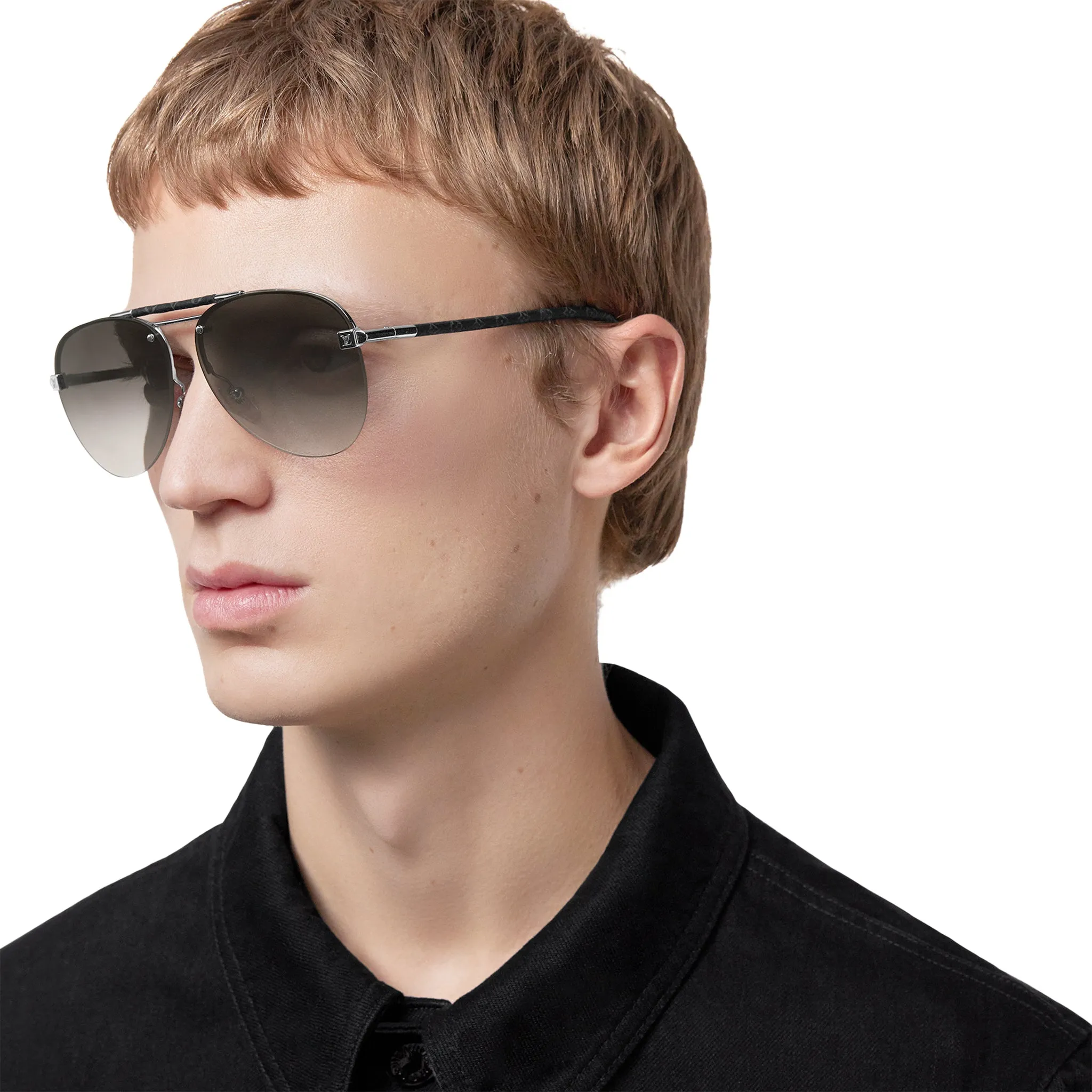 Louis Vuitton Clockwise Canvas Grey Sunglasses