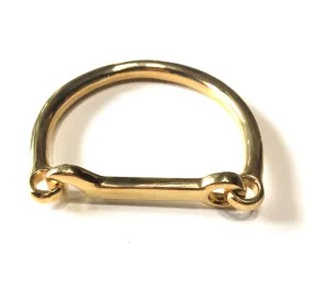 LUSITANO STIRRUP CUFF - GOLD | Equestrian Jewelry | Equestrian Gifts | Stainless Steel Bangle - AtelierCG