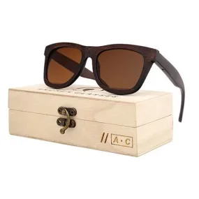 Luxury Mens Wooden Sunglasses with Bamboo Frames and UV400 Protection