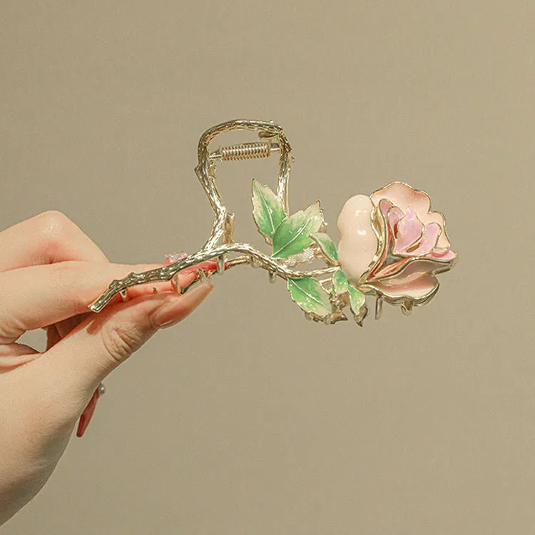 Mental Rose Hair Clip