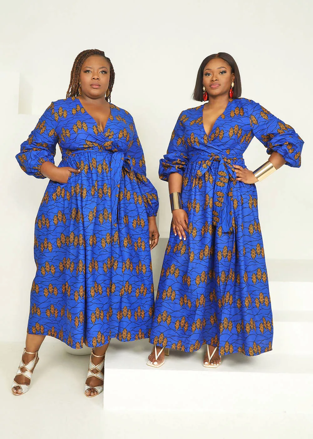 Noraya African Print Maxi Dress