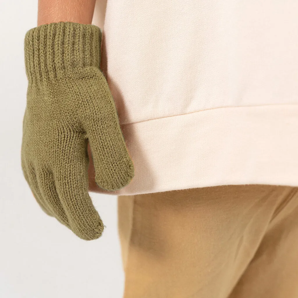 Organic Gloves - Olive