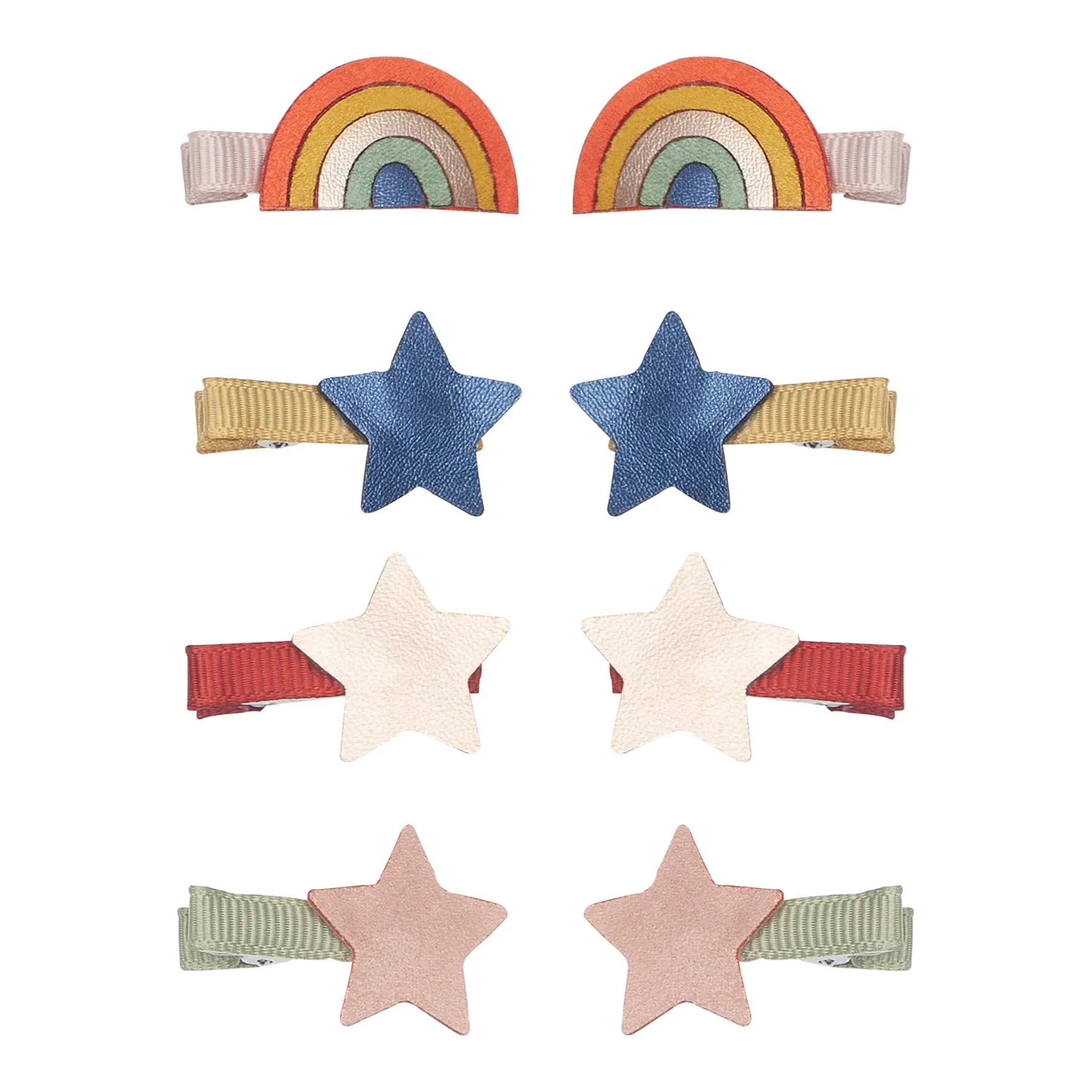 Over the Rainbow Mini Hair Clips - Set of 2