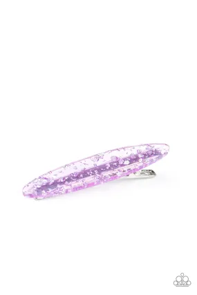 Paparazzi Confetti Couture - Purple Acrylic Hair Accessories