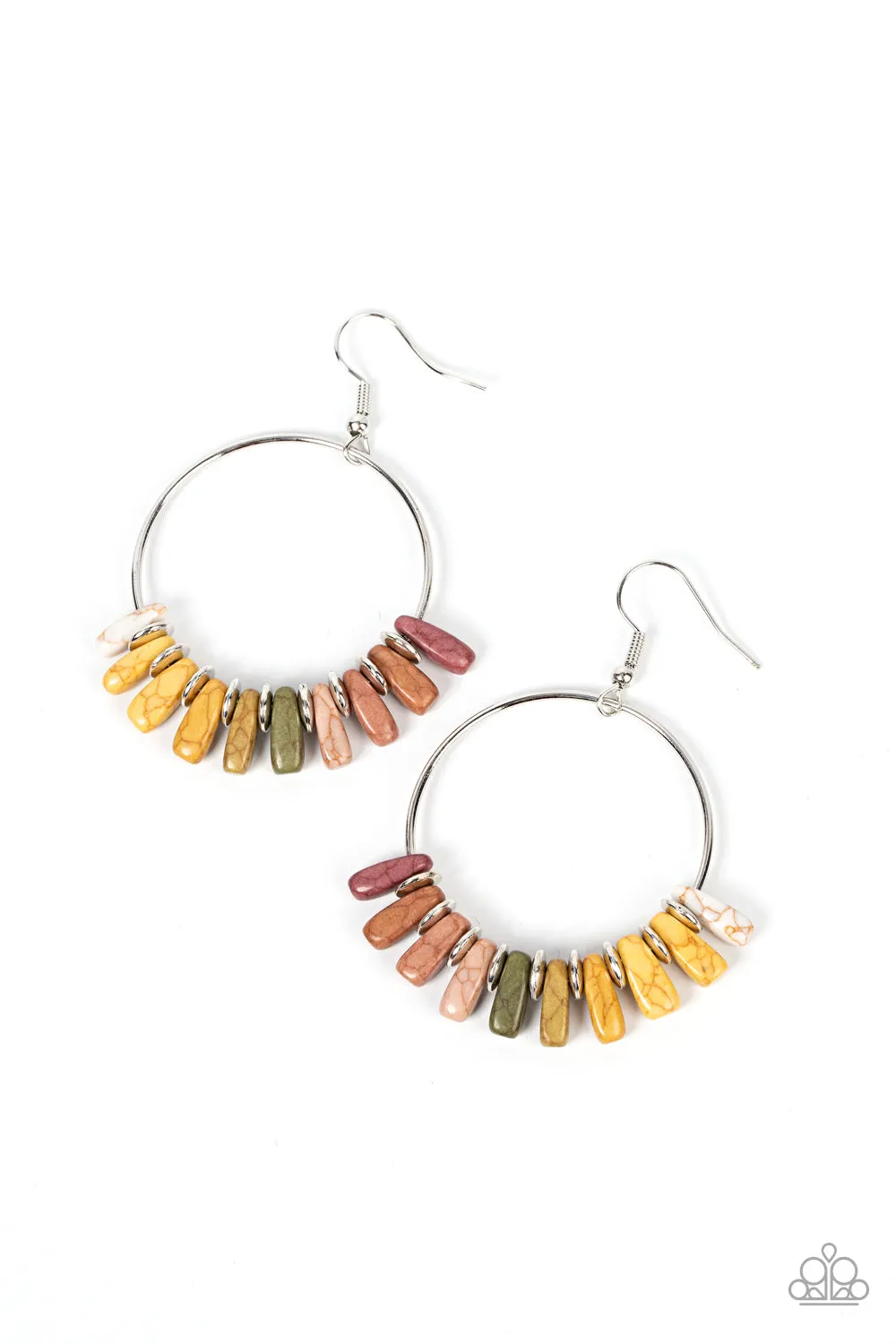 Paparazzi Earthy Ensemble - Multi Hoop Earrings