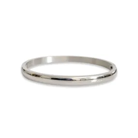 Plain Bangle - Silver