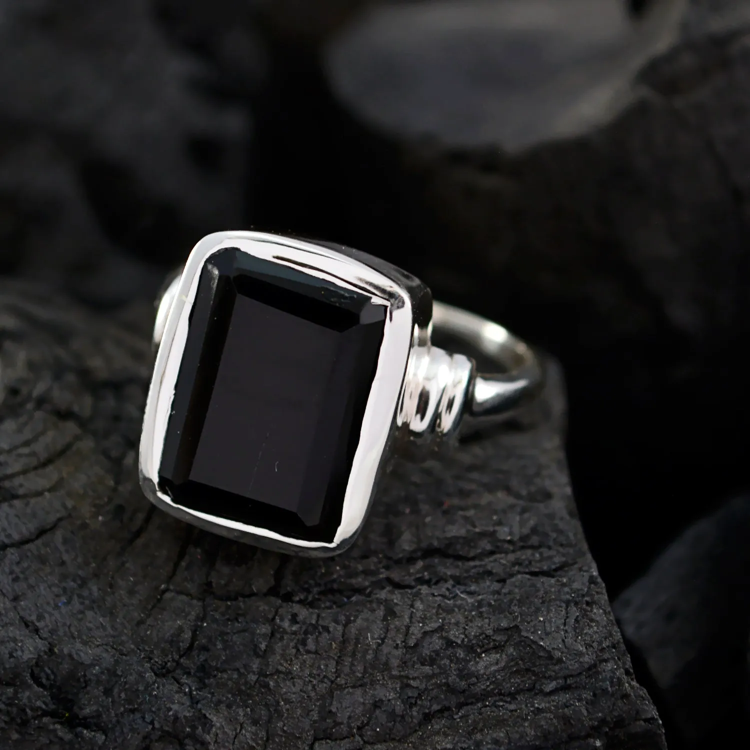 Radiant Gem Black Onyx Sterling Silver Ring Jared Jewelry Stores