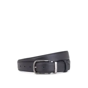 Raven Pin Clip Men's Belt - Black