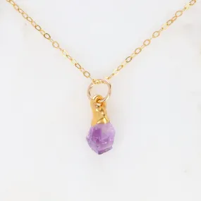 Raw Amethyst Necklace