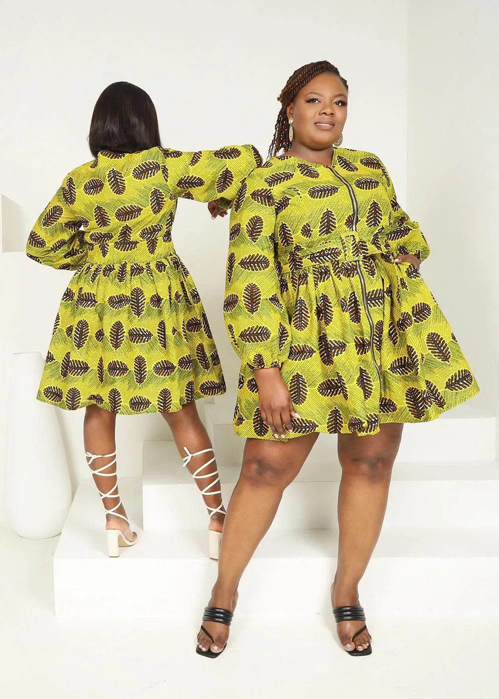 Remi African Print Dress