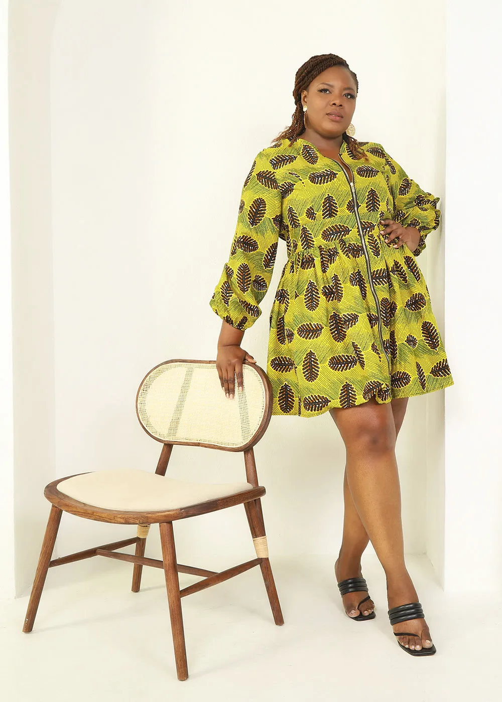 Remi African Print Dress