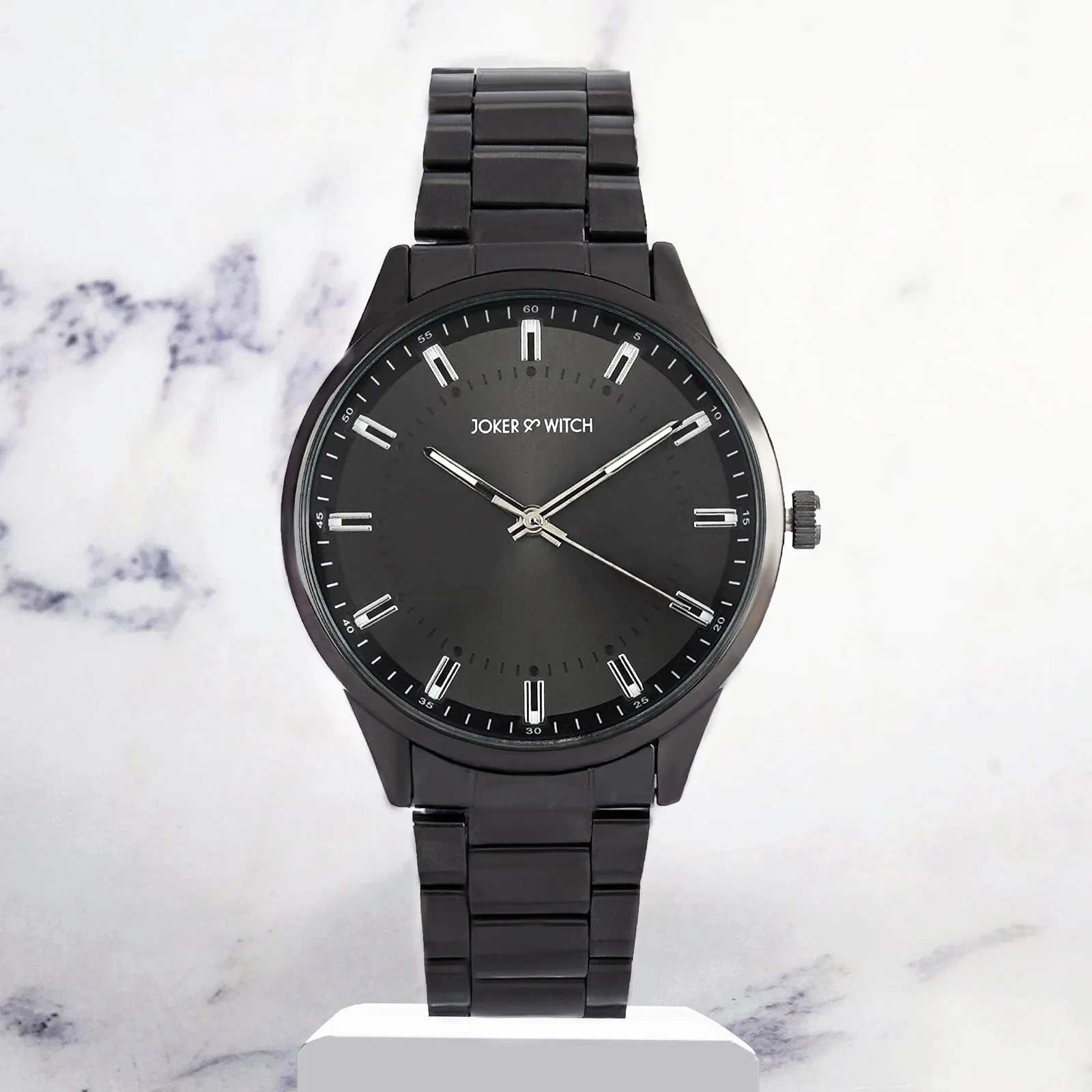 Shanghai Gunmetal Metallic Strap Watch