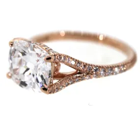 Shimmering Rose Gold Engagement Ring