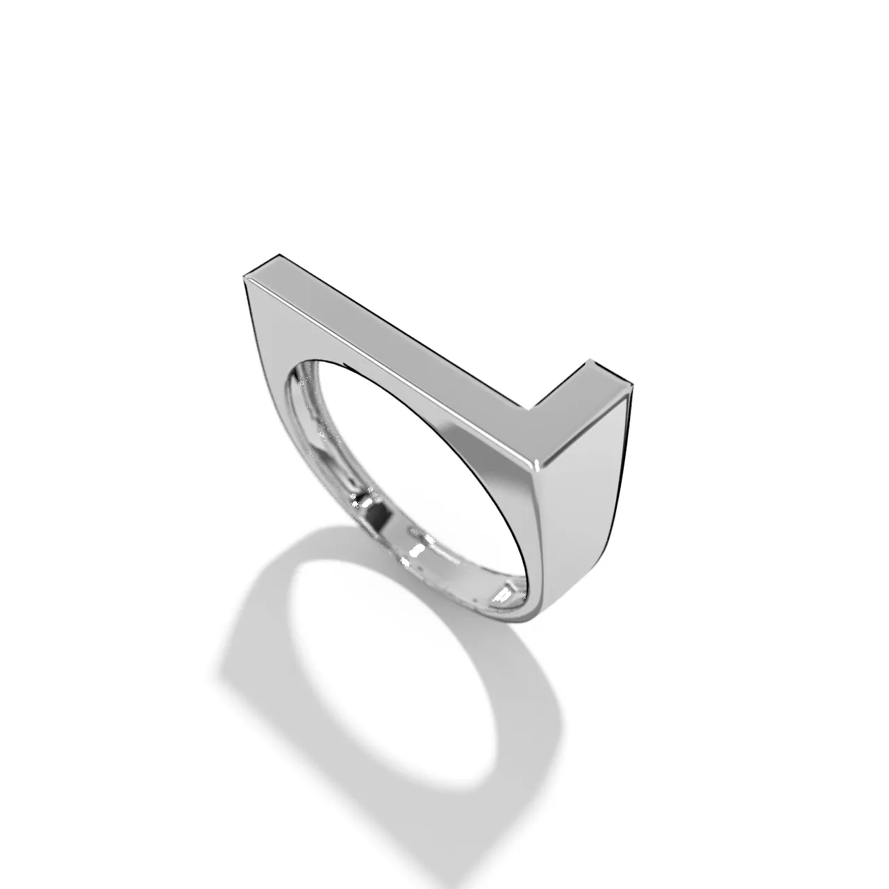 Silver Stackable Signet Rings