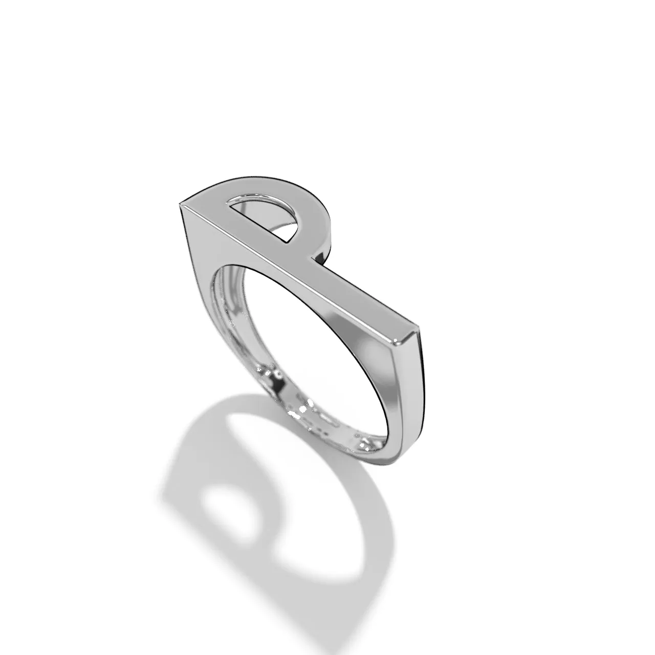 Silver Stackable Signet Rings