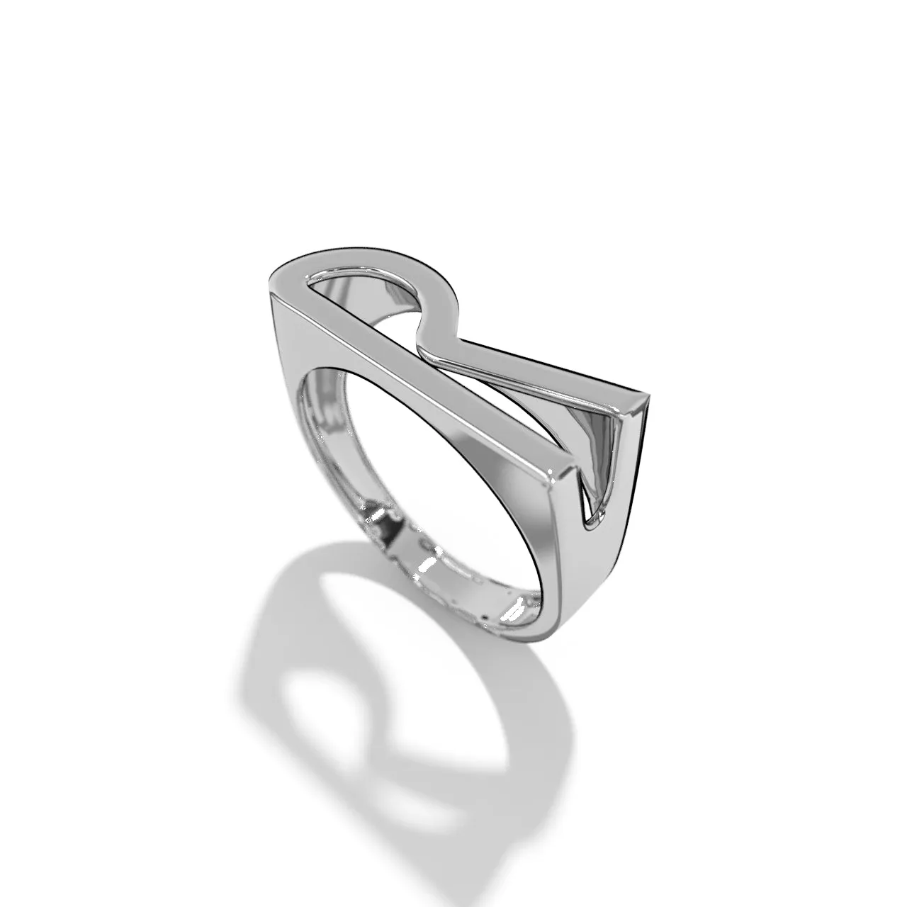 Silver Stackable Signet Rings