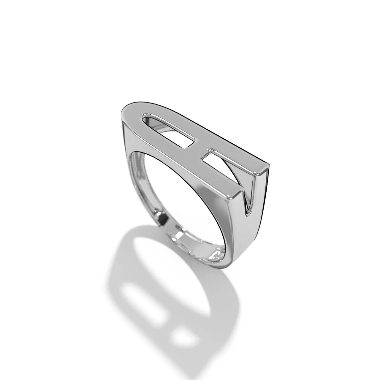 Silver Stackable Signet Rings