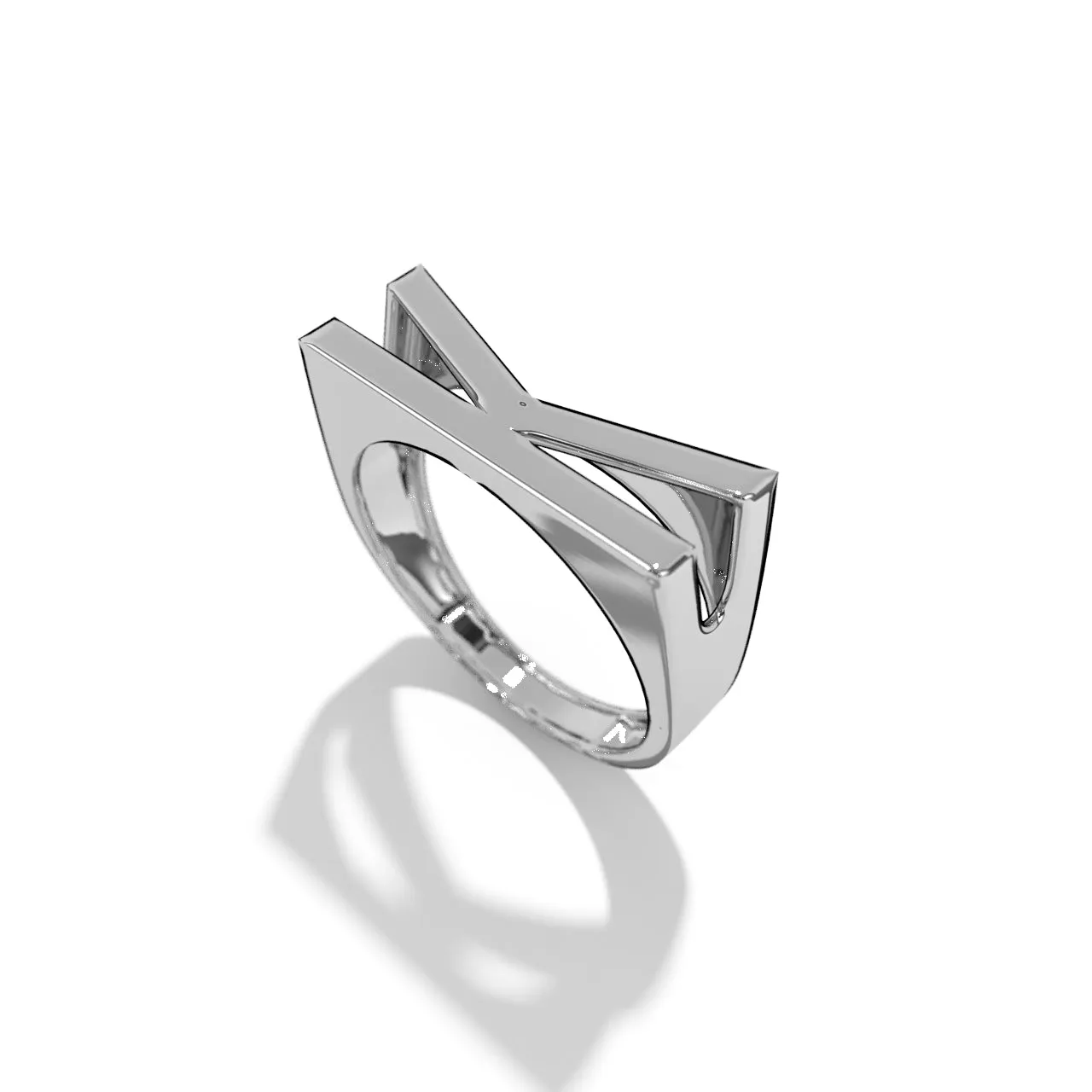 Silver Stackable Signet Rings