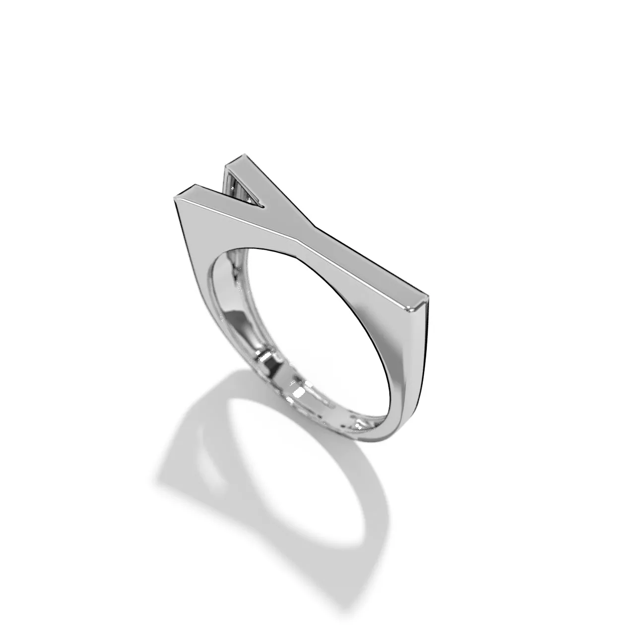 Silver Stackable Signet Rings