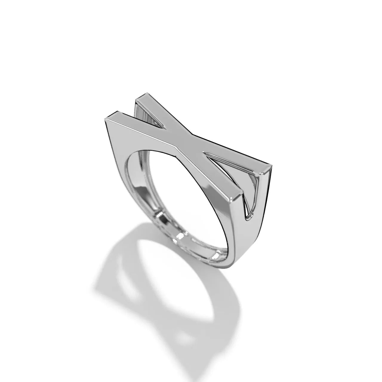 Silver Stackable Signet Rings