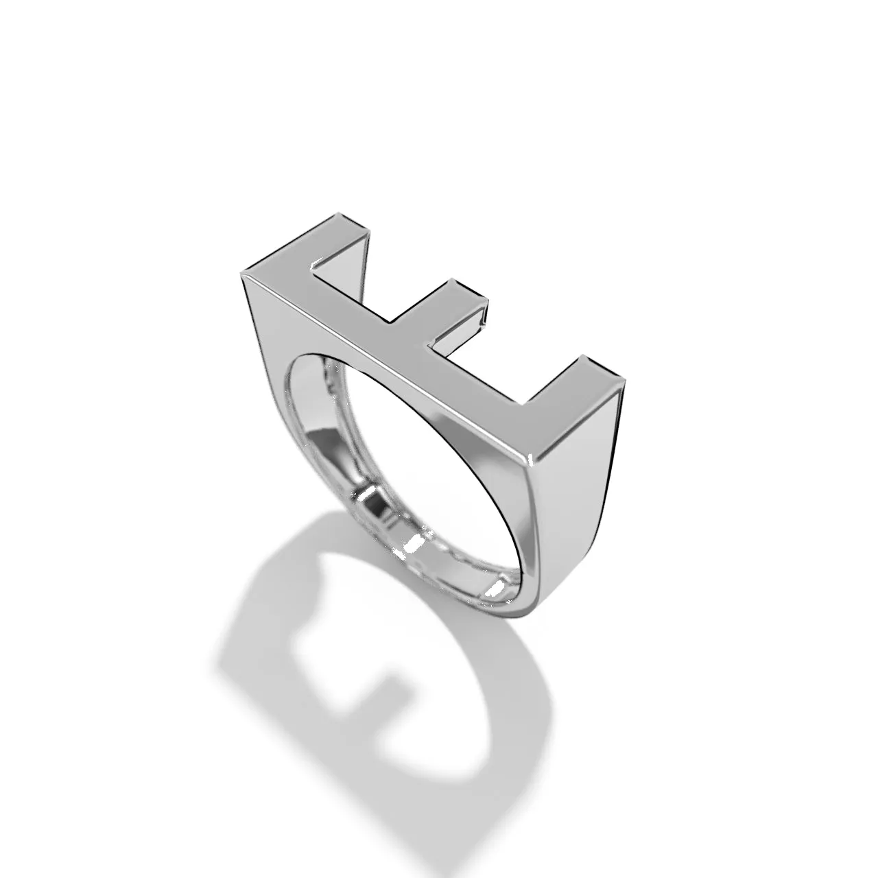 Silver Stackable Signet Rings