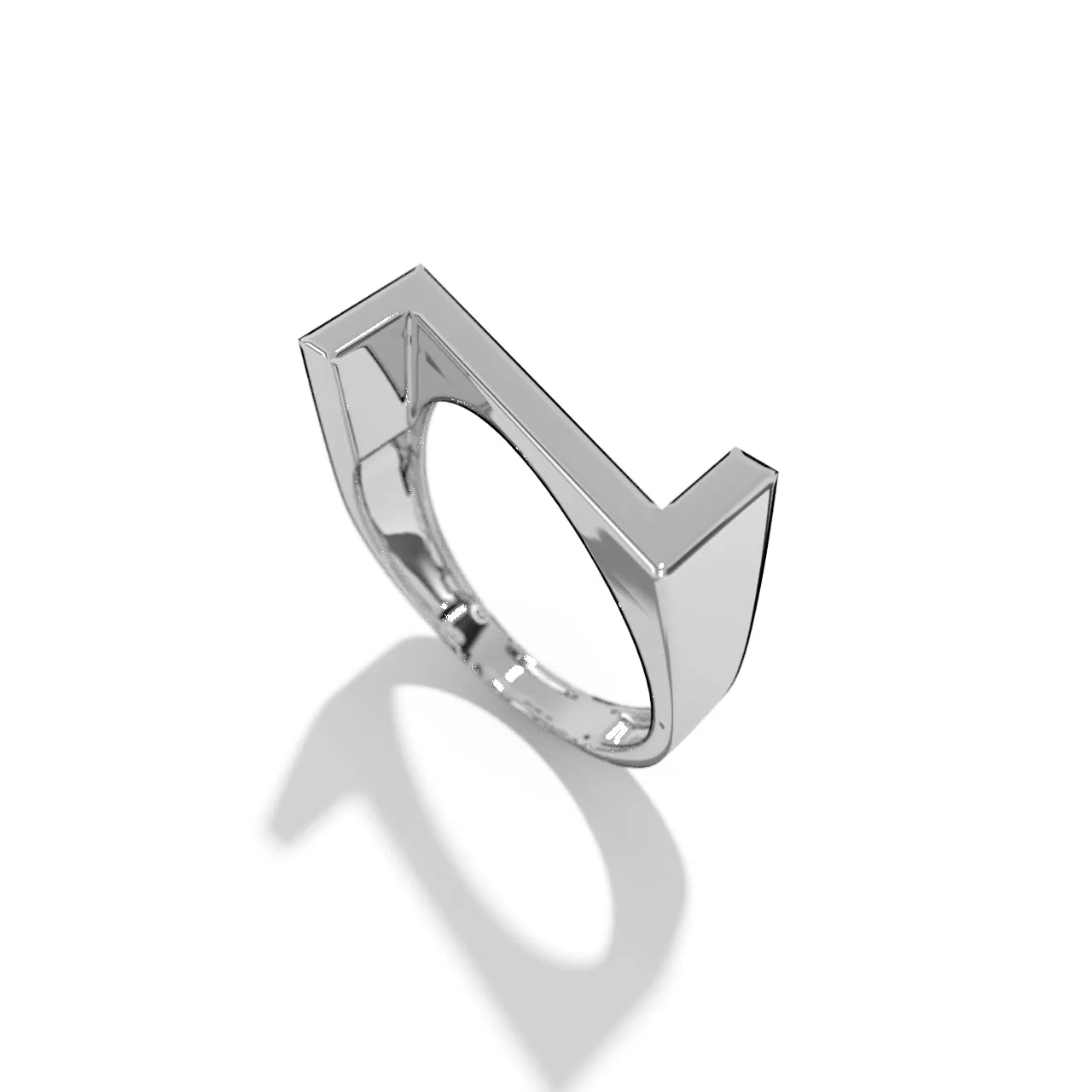 Silver Stackable Signet Rings