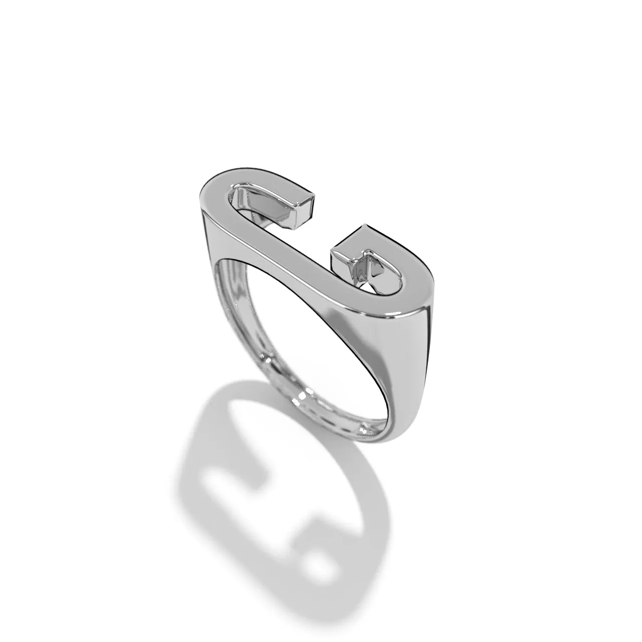 Silver Stackable Signet Rings