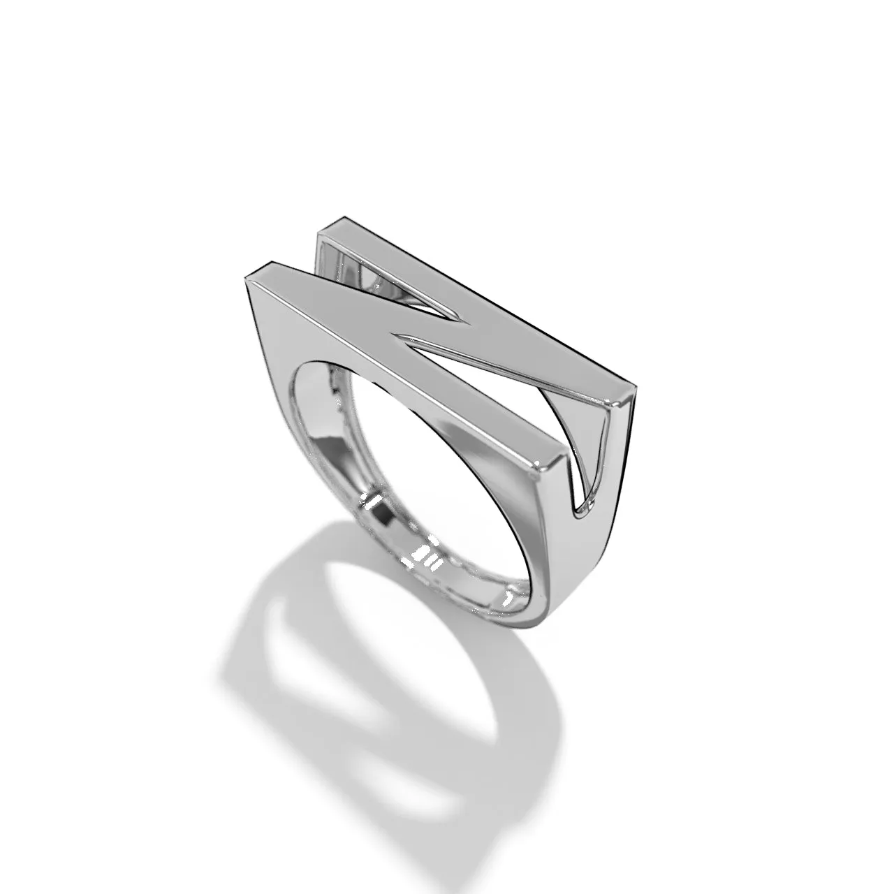 Silver Stackable Signet Rings