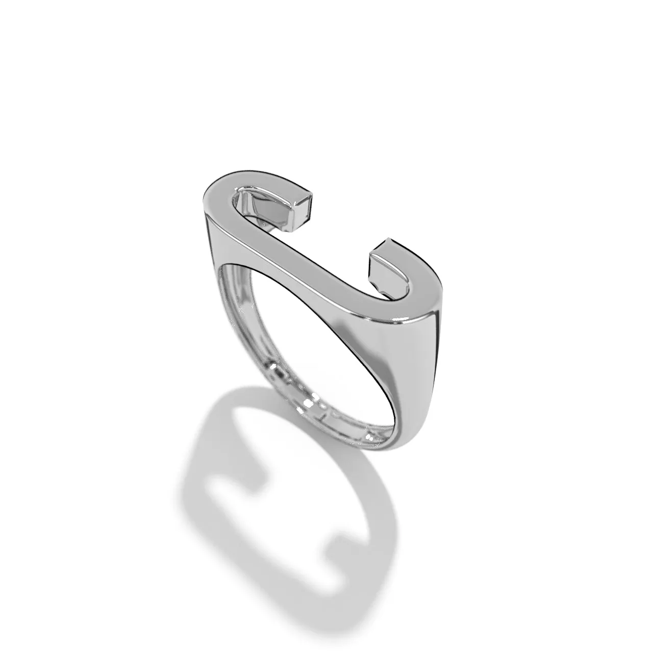 Silver Stackable Signet Rings