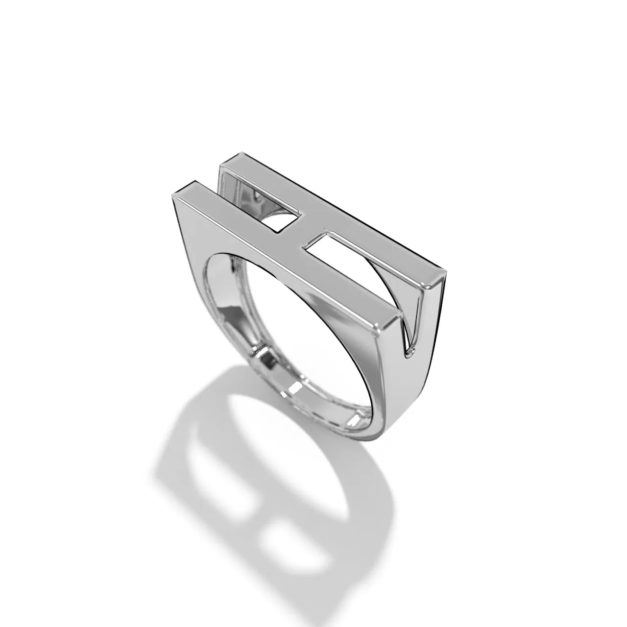 Silver Stackable Signet Rings