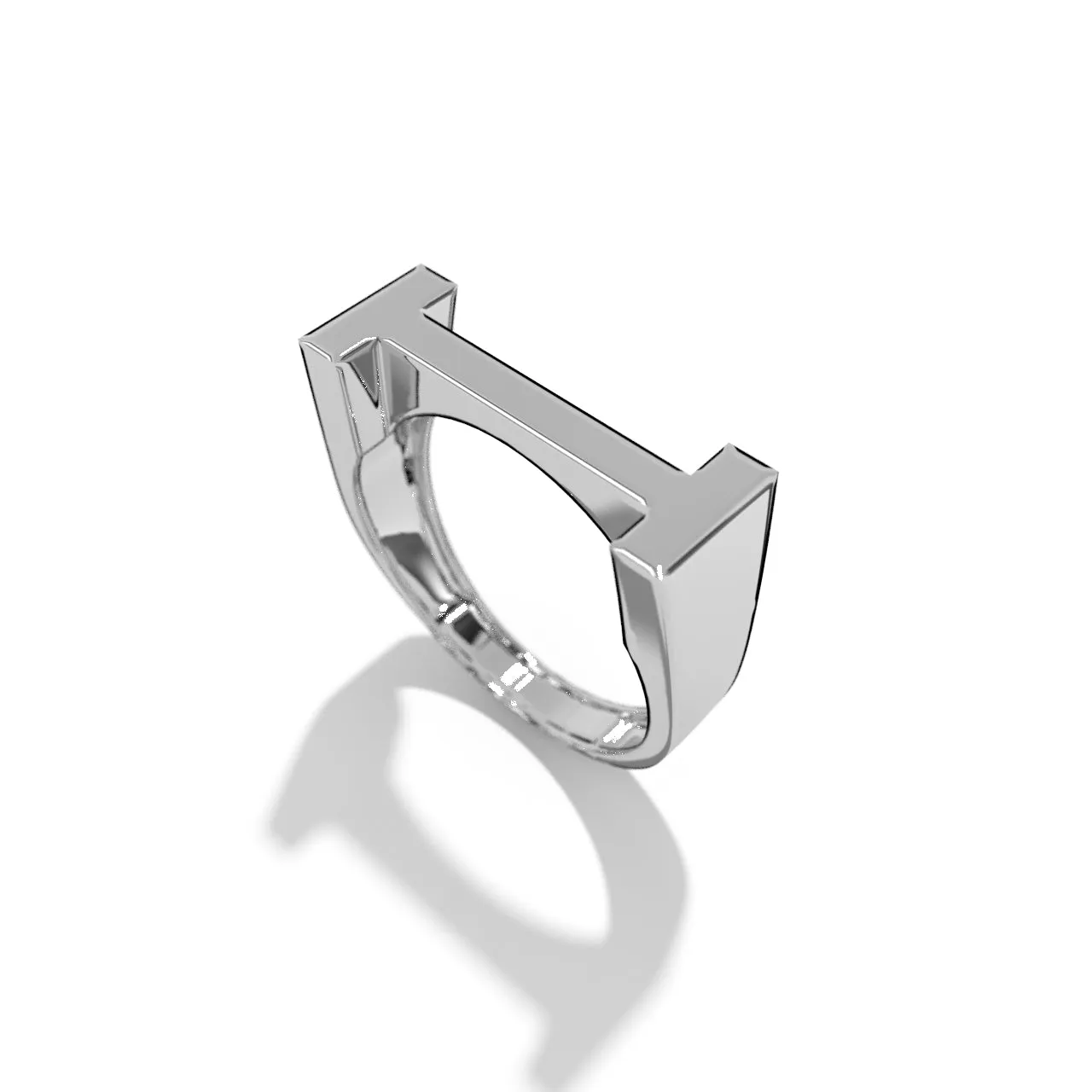 Silver Stackable Signet Rings