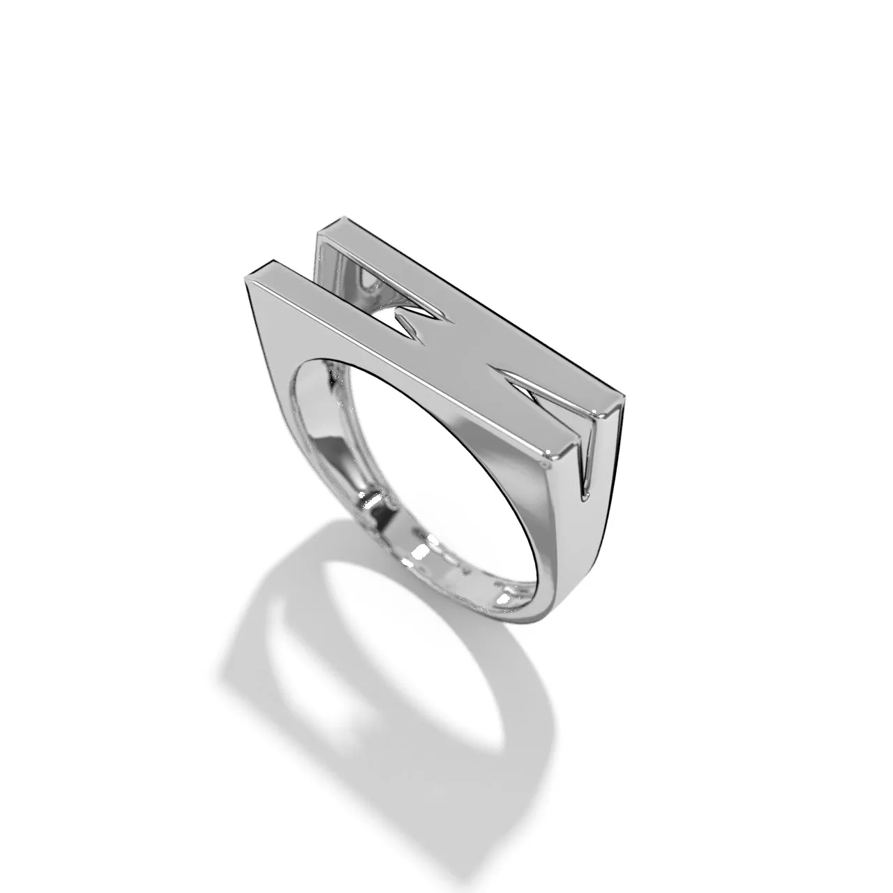 Silver Stackable Signet Rings