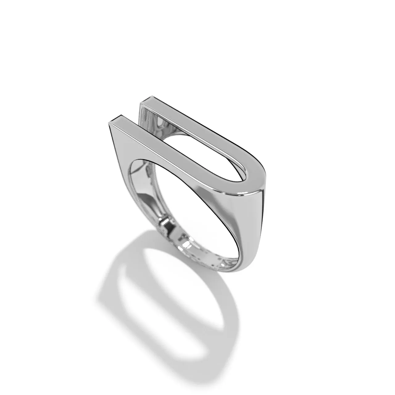 Silver Stackable Signet Rings