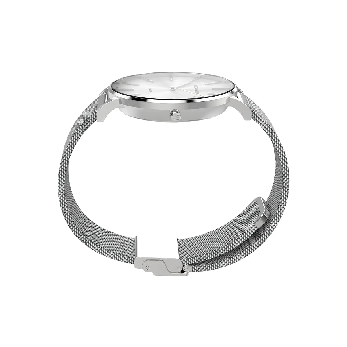 Silver Sunburst Watch