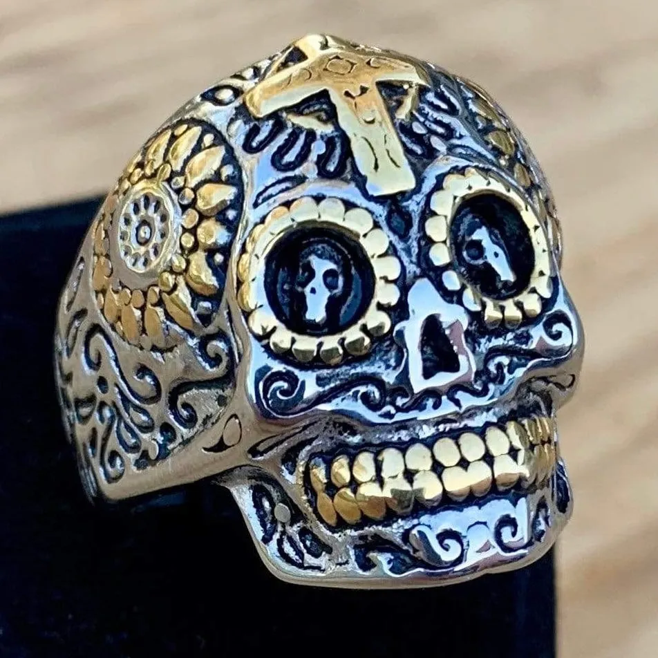 Skull Ring - Sugar Skull - R64