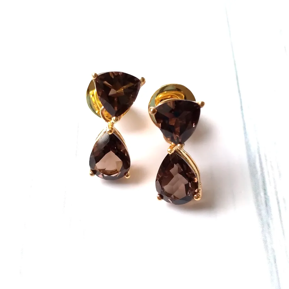 Smoky Quartz Separates Earrings