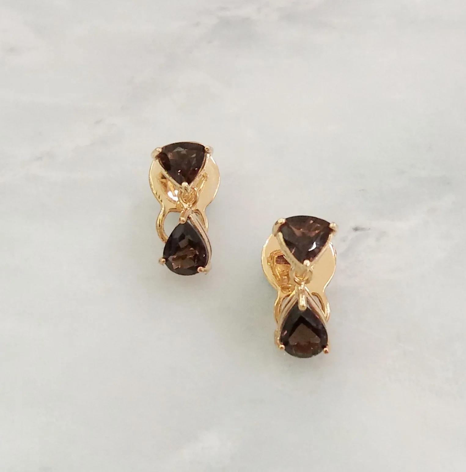 Smoky Quartz Separates Earrings