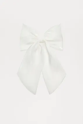 Sophia Hair Bow - White