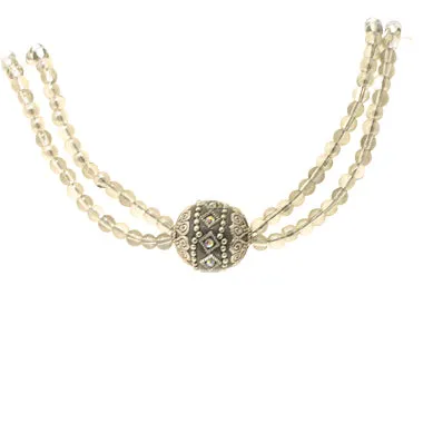 Sparking Rhinestone and Pearl  Necklace