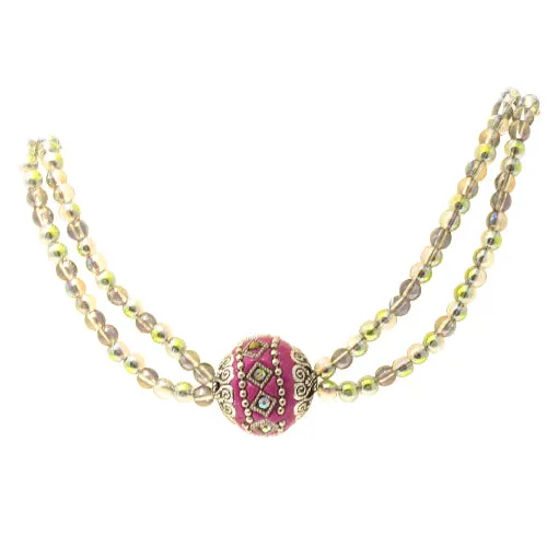 Sparking Rhinestone and Pearl  Necklace