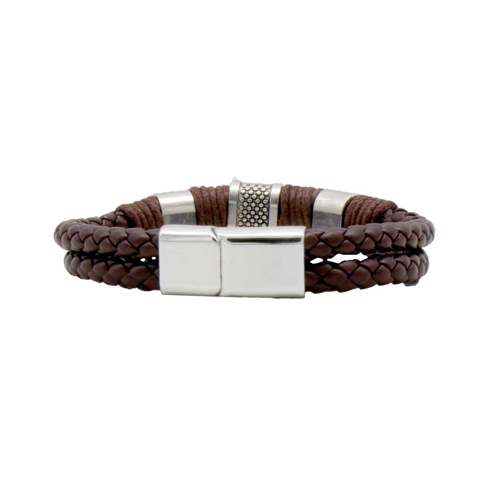 Supreme All Brown Men's Watch Bracelet Stack