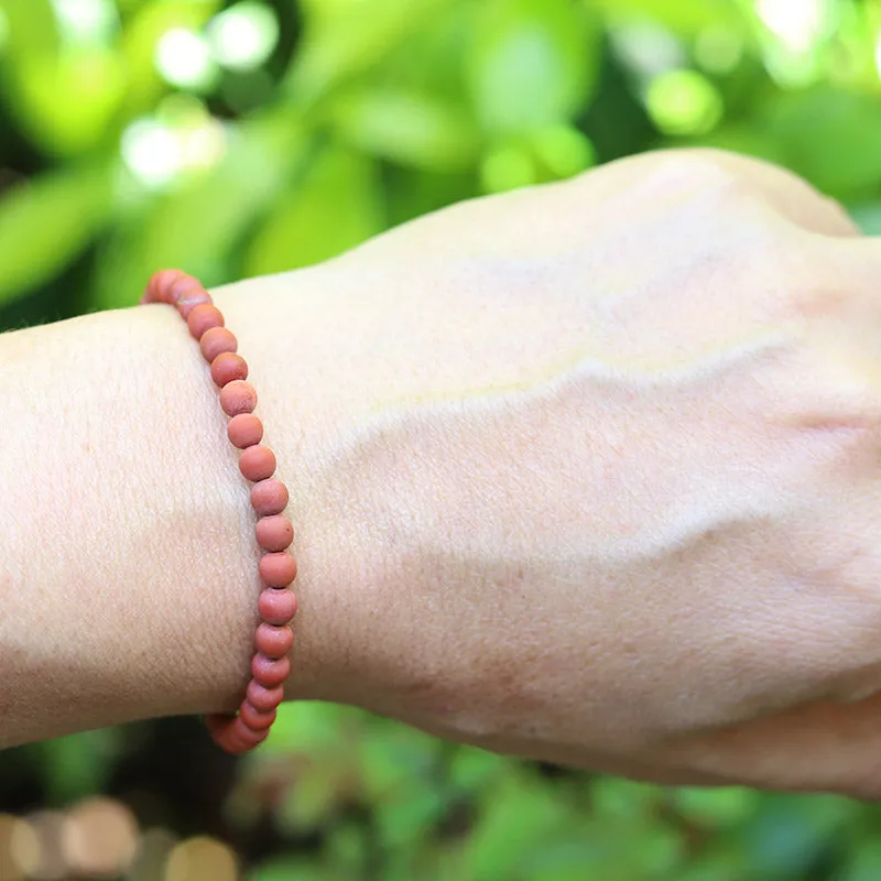 Survival Matte Red Jasper Bracelet