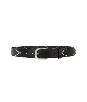 TELLY BELT- BLACK/SILVER