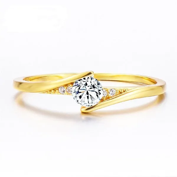 Tessa 9K Gold Engagement Ring