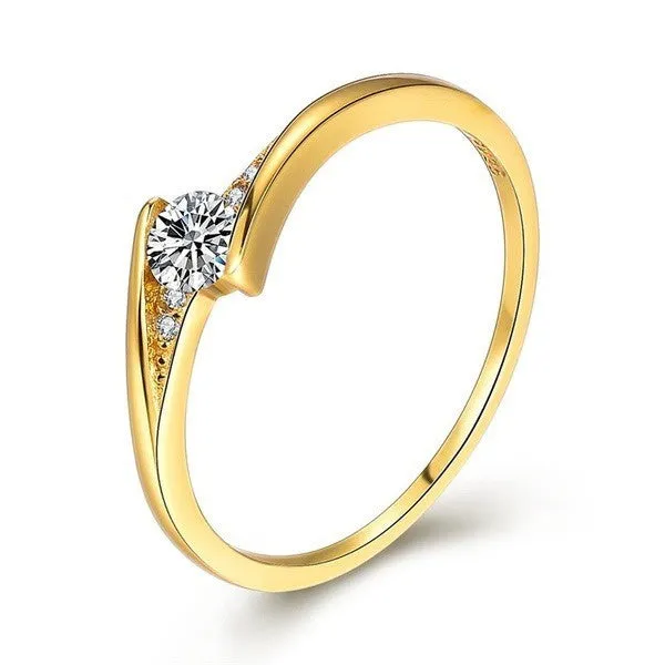 Tessa 9K Gold Engagement Ring