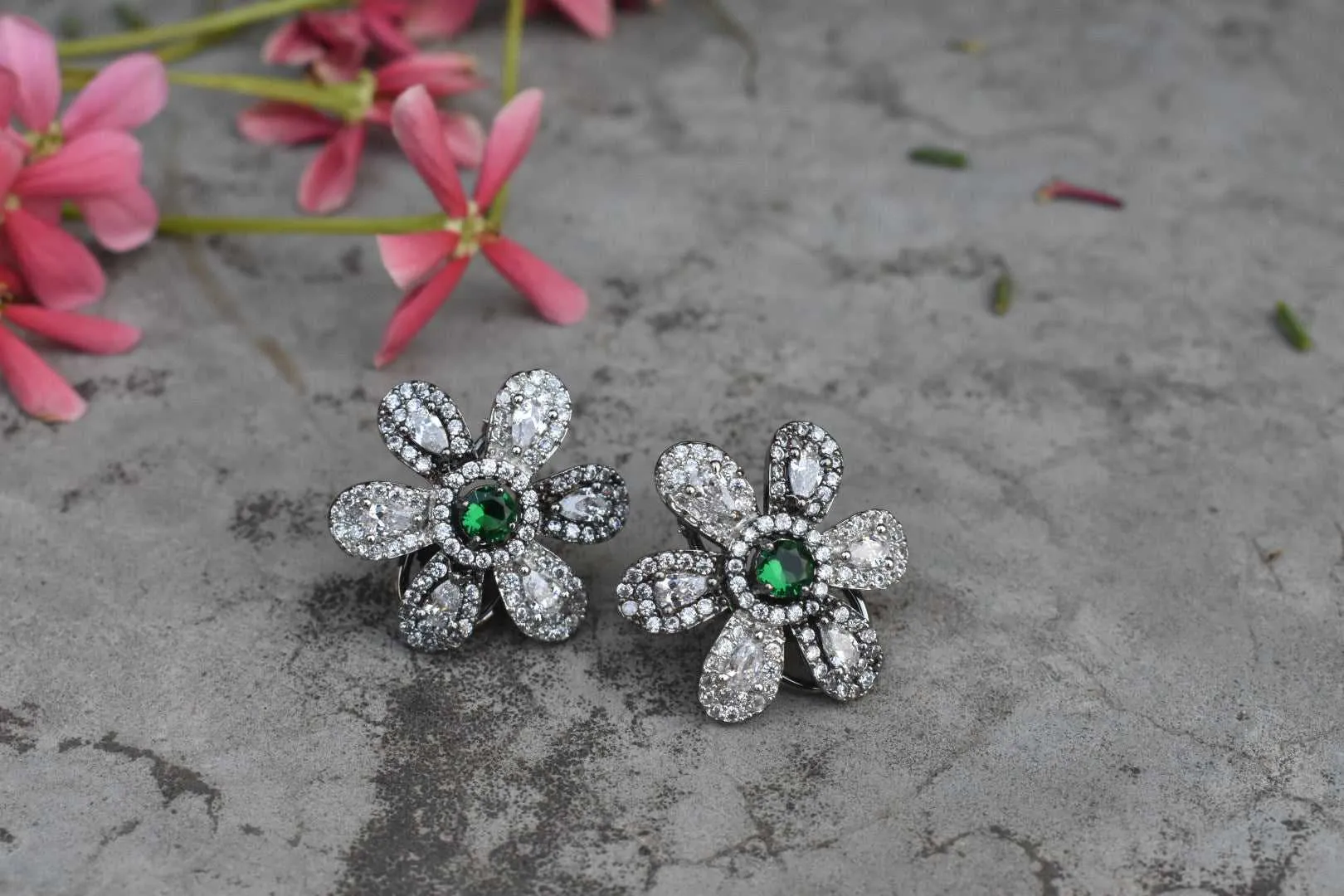 Victorian American Diamonds Studs