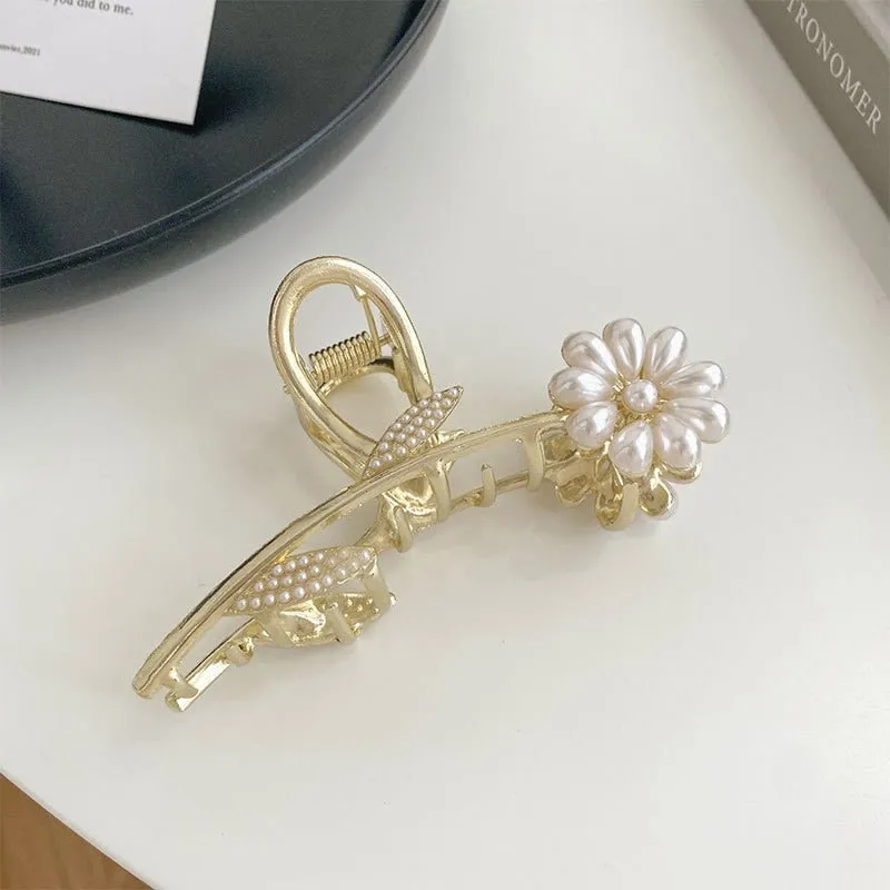 Vintage Crystal Crab Clip